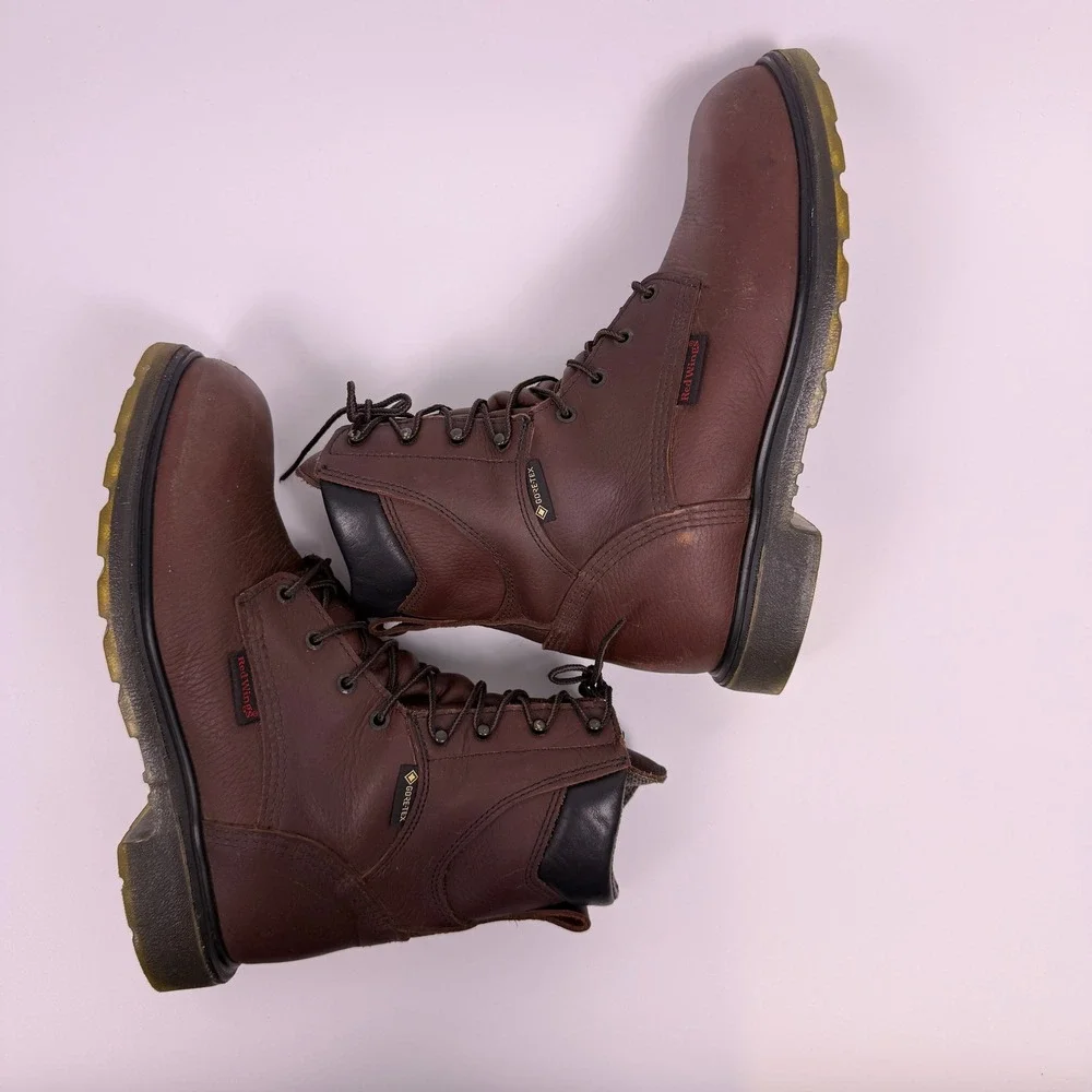 Red Wing 914 SuperSole 2.0 Work Boots Men's 10 D Gore-Tex Waterproof USA Made